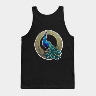 Magestic Peacock Art Tank Top